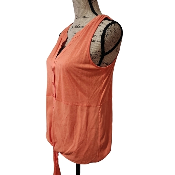 INC International Concepts Sleeveless Front Tie Blouse - Medium - Picture 3 of 6